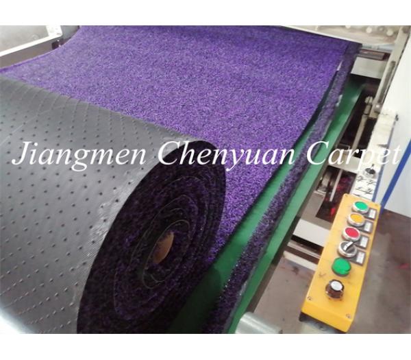Good quality double color pvc plastic coil car mat roll carpet sheet